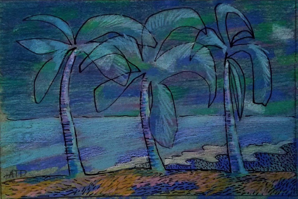 Moonlit Tropical 5x7 mixed sm