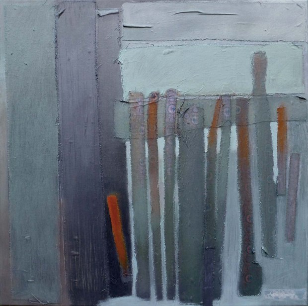 15460 Repeatedly acryl fabr on canv 24x24 sm