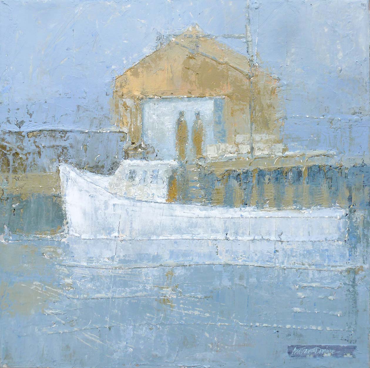 15459 Coming Through acryl canv 18x18 sm