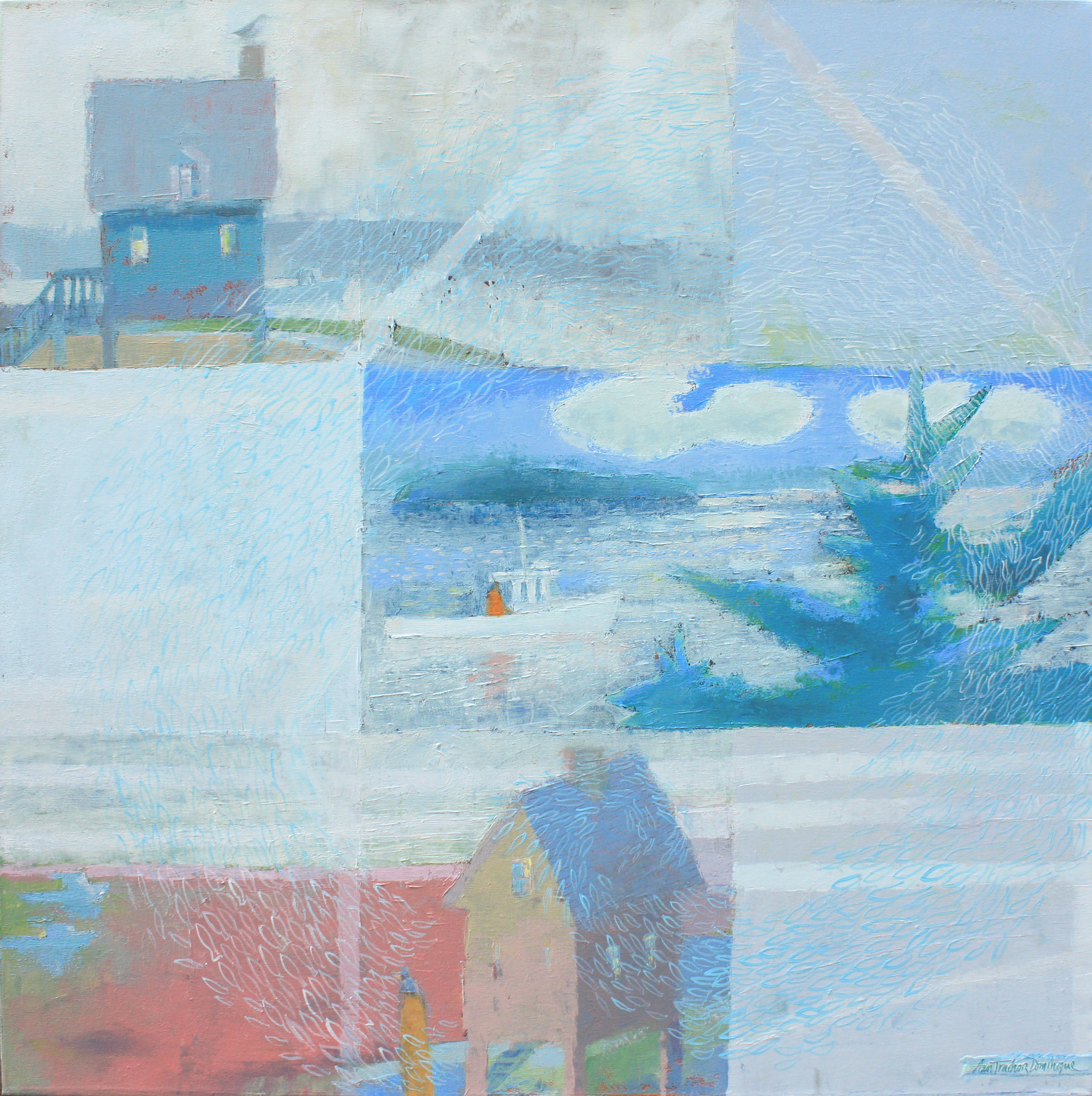 17701 Windows on Story Island acryl canv 36x36